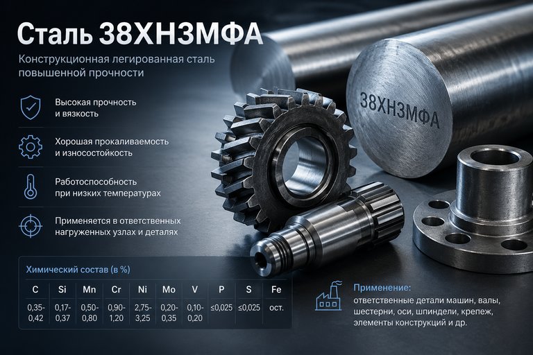 Сталь 38ХН3МФА
